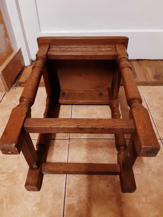 Masuta lemn cu placa gresie si picioaredesurubabile