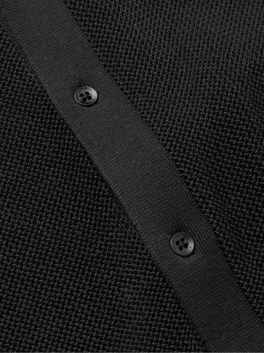 Rag & Bone, Cămașă bouclé cu mânecă scurtă Payton Piqué, Negru, M