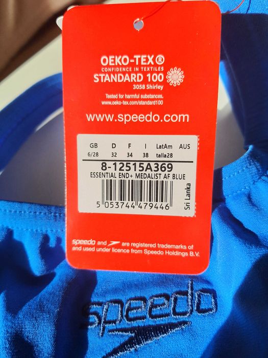 Нов Speedo Цял бански Girls Endurance+ Medalist 140см, 9-10г