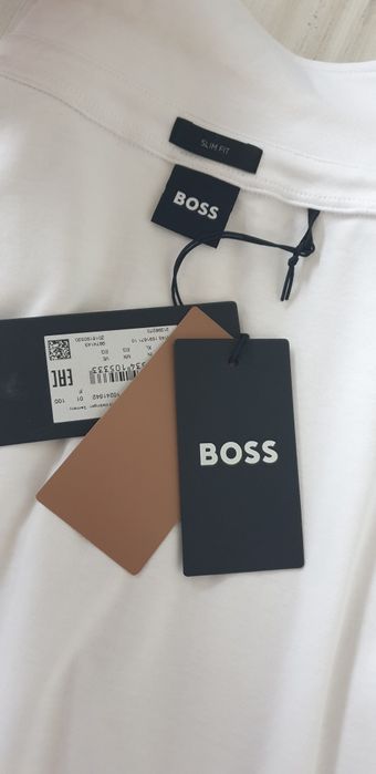 Hugo Boss Pima Cotton Soft Touch Slim Fit XL НОВО ОРИГИНАЛ Мъж Тениска