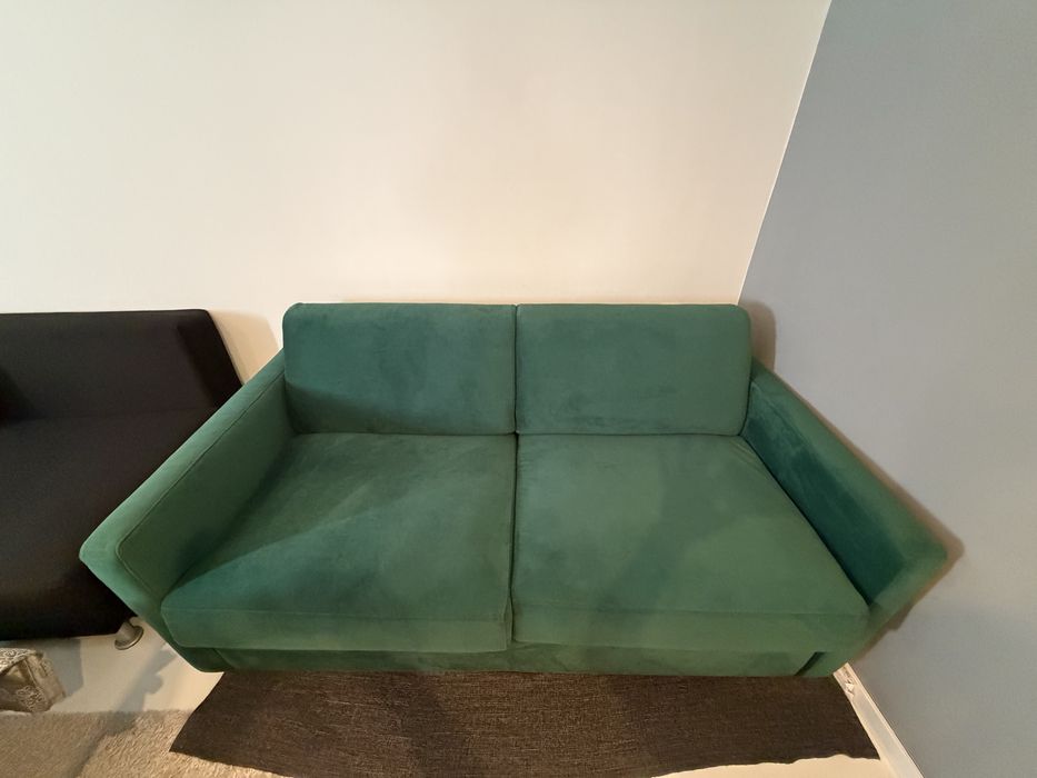 Canapea extensibilă verde