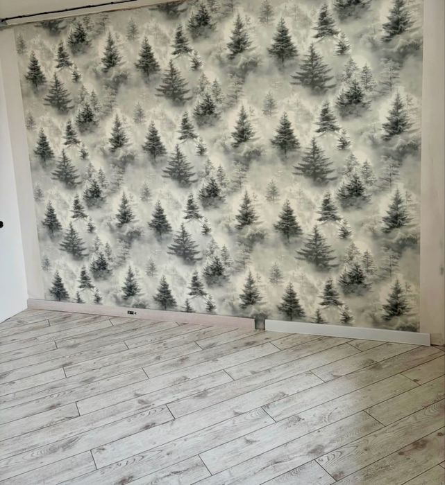 Поклейка обоев 1500тг кв метр