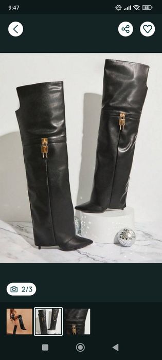 Черни чизми ботуши