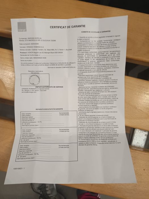 HONOR Magic 8 lite ( nou in garanție )