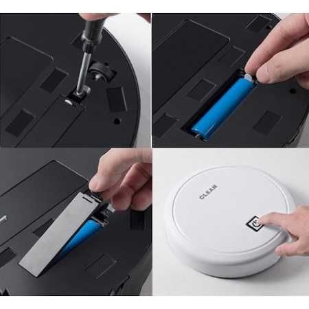 Aspirator robot pentru podea, 1 l, Autonomie 120min,Incarcare USB,nou.