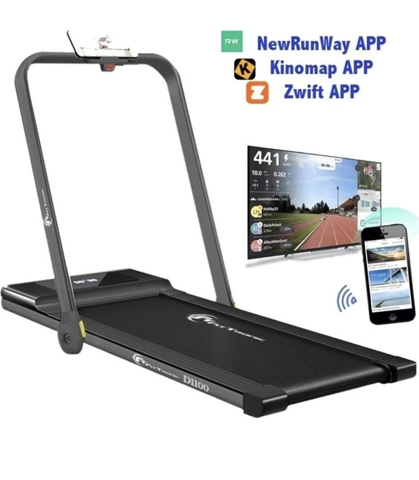 Banda de alergat electrica FitTronic® Delta 1100, Viteza pana la 14km/