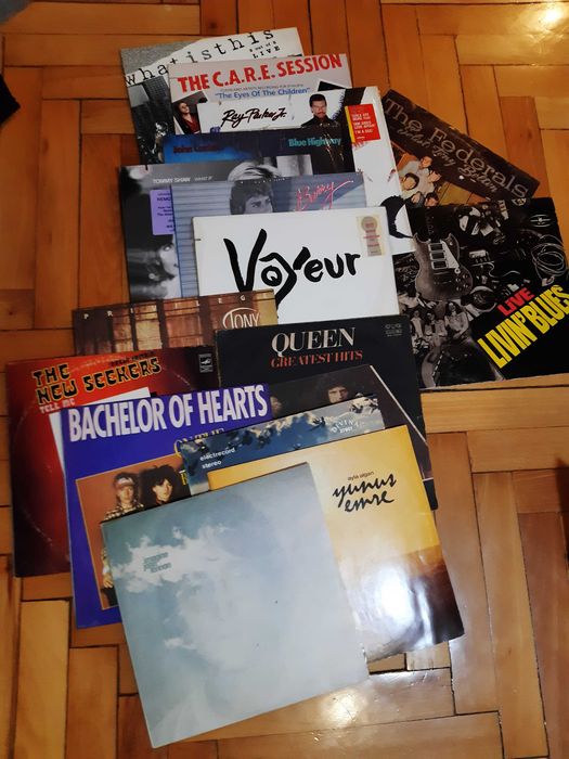 16 bucati viniluri pop si rock, unele neascultate