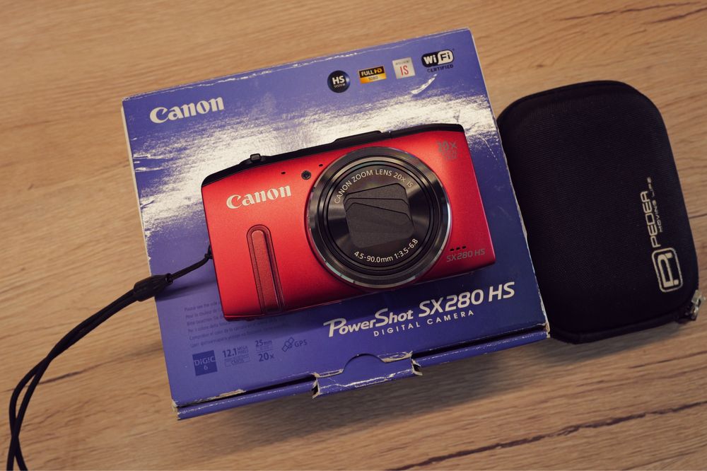 Aparat foto Canon Sx 280 HS Wifi ca NOU Powershot Red instagram ITP