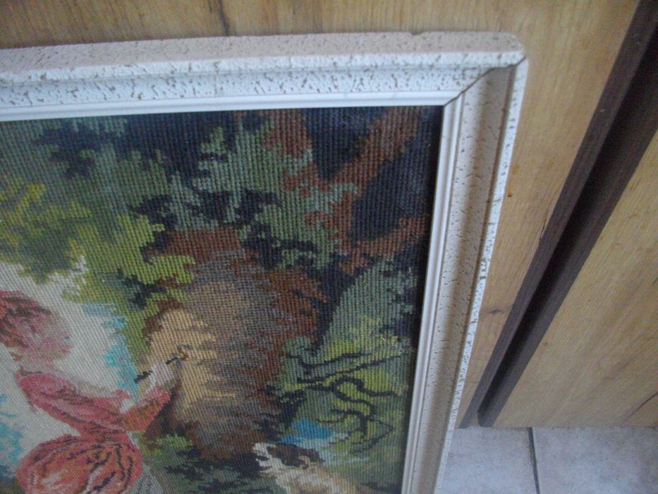 DMC Френски Голям Гоблен-Момиче и дърво-Рамкиран-52/66см