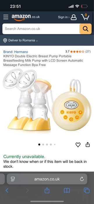 Pompa electrica pentru san