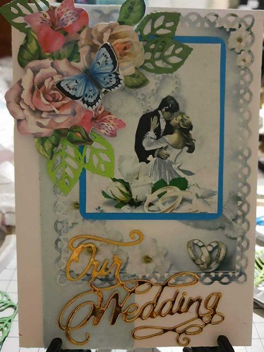 Ръчно изработени 3D картички за сватба