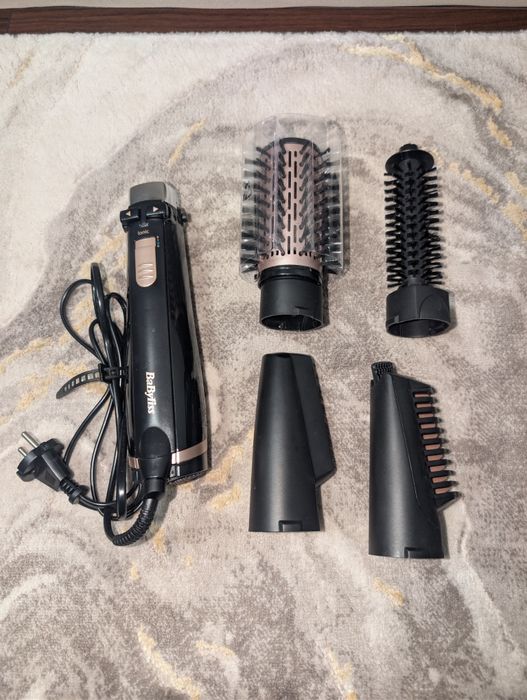 BaByliss perie rotativă 1000W, 4 accesorii, ionică
