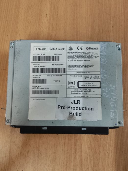 CD player/СД плеър за range rover evoque 2012/2013г