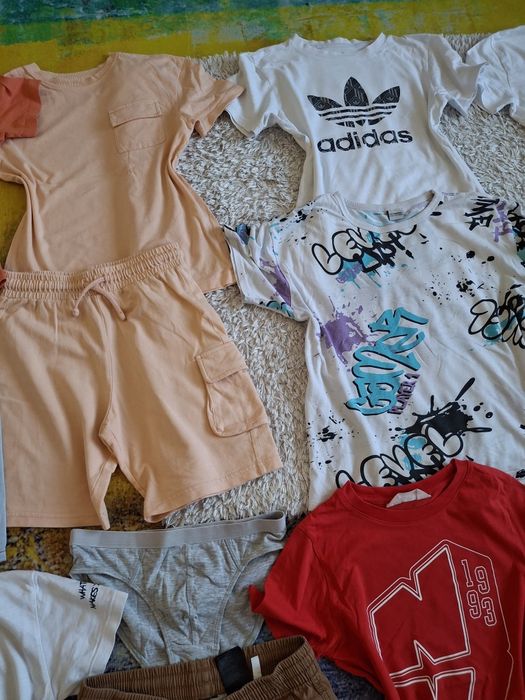 Lot merg 140-146 cm Adidas, H&M, George  pantaloni, tricou