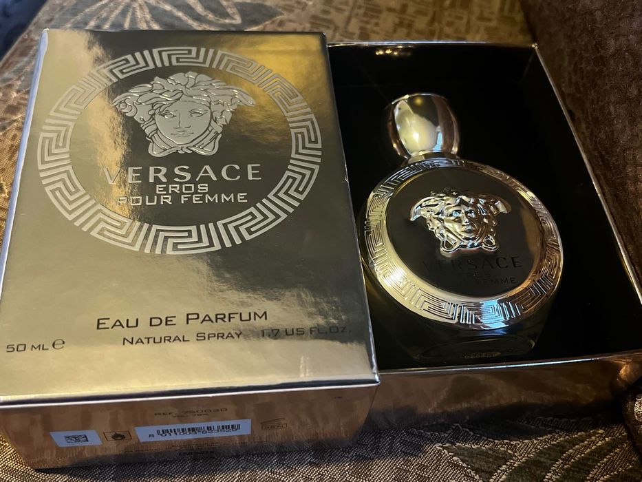 Луксозен Оригинален Марков  Златен Парфюм Versace Eros Pour Femme EDP