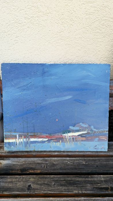 Tablouri vechi pe pânză și carton