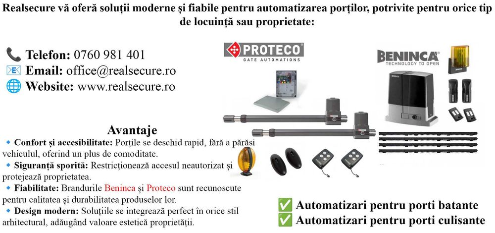 Echipamente profesionale de securitate si automatizari județul Prahova