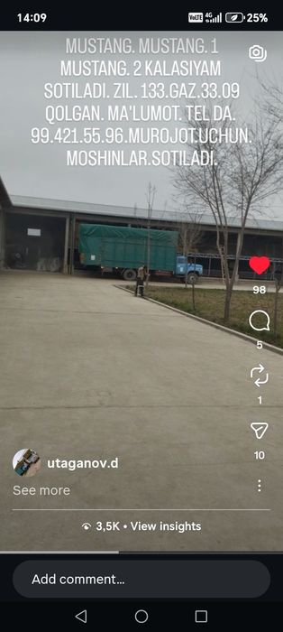 Minishga tayyor mashina