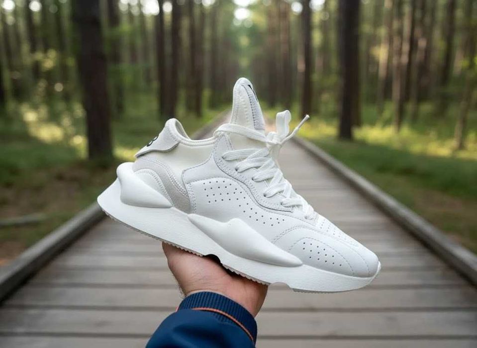 Adidasi Y3 Kaiwa Alb - Full Box - Calitate Premium