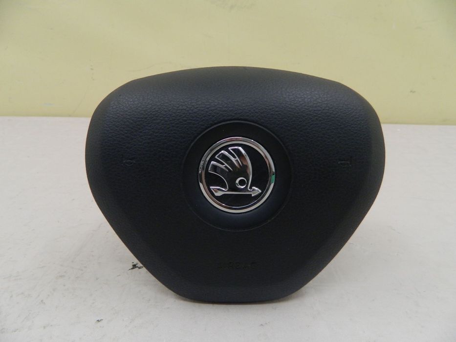 Airbag volan Skoda Octavia 3 / Rapid / Fabia 3 / Superb 2 facelift / Superb 3 / Scala, 2012, 2013, 2014, 2015, 2016, 2017, 2018, 2019, cod origine 5E0880201.