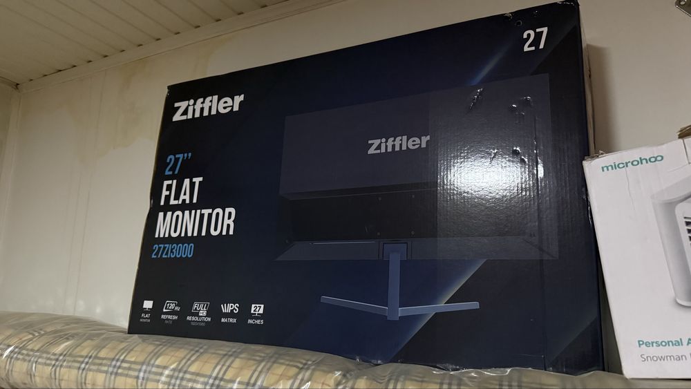 Продам Монитор ZIFFLER 27” 120HZ НОВЫЙ!