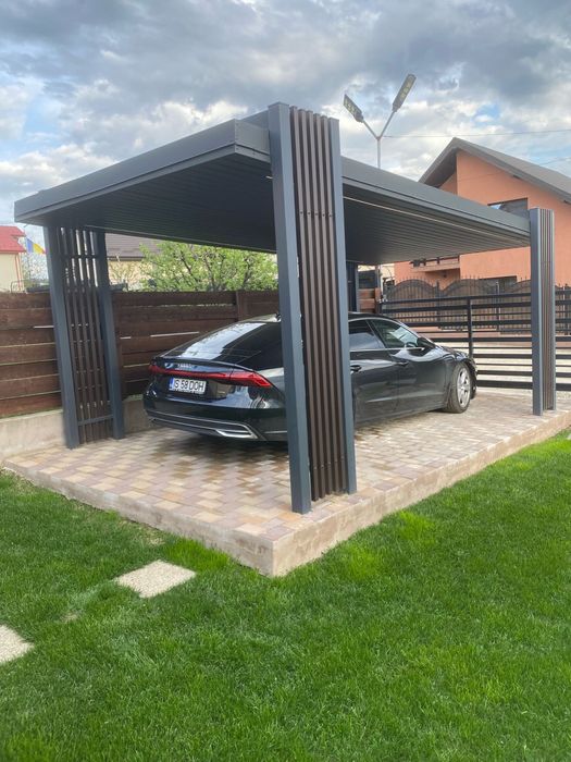 Carport auto, terasa, pergola, copertina auto