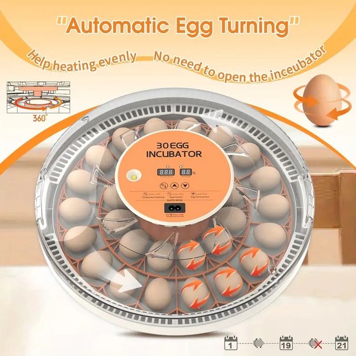 Продавам нов дигитален инкубатор за яйца с автоматично обръщане