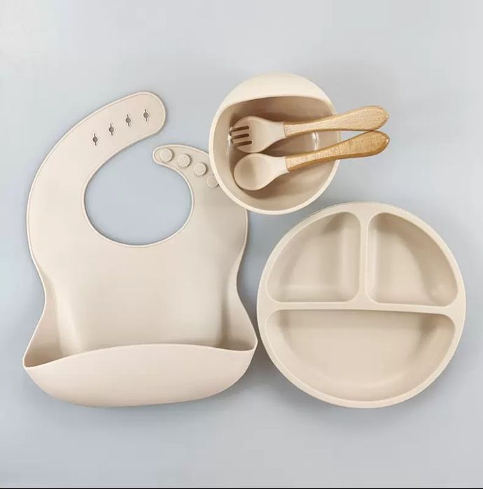 Набор детской силиконовой посуды