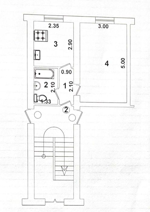 1-комнатная квартира Транспортный институт с огородом ID: 4914