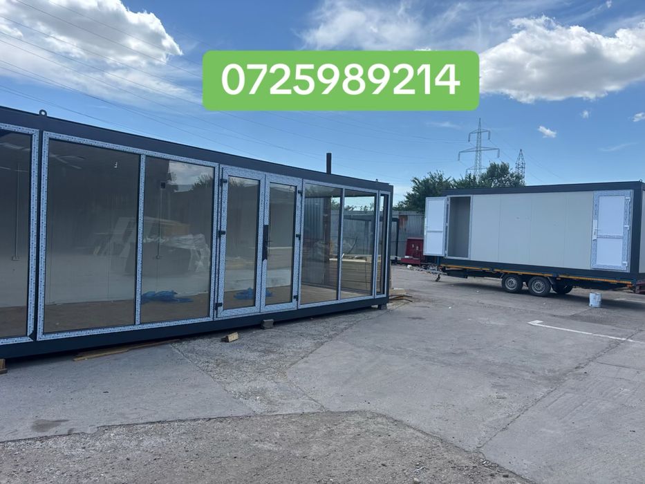 Container modular cu acoperis din fotovoltaice