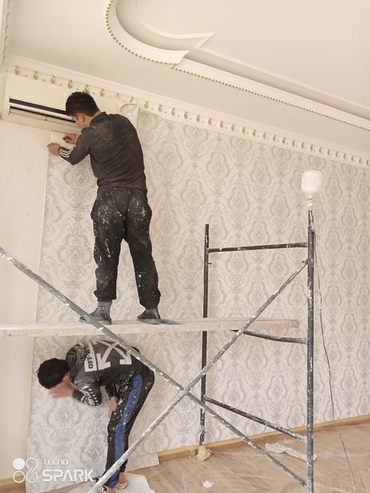 Малярка иш, шпаклёвка,крака,абой, отточенто,кафел киламиз