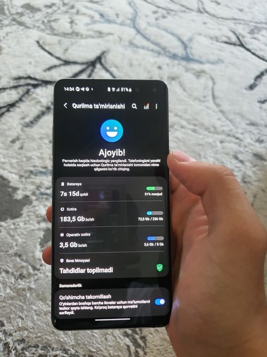 Samsung s10 5g 8 256