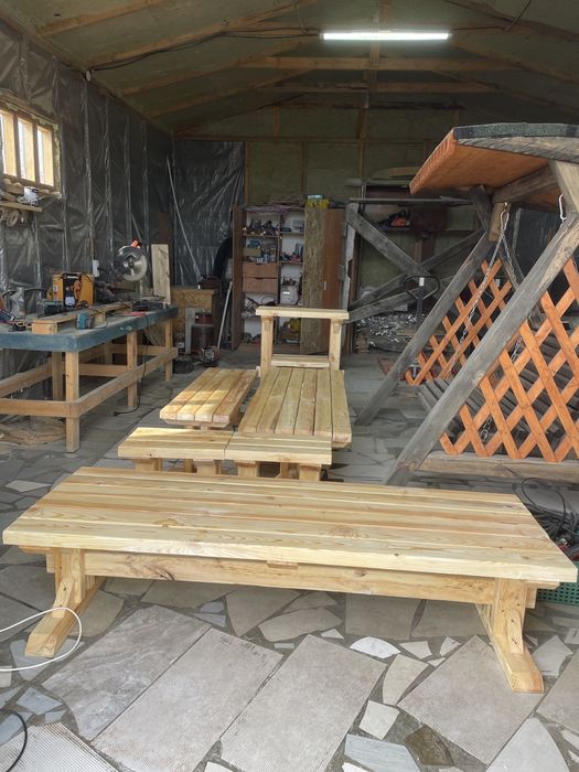 Изготовление столов, лавочек, стульев