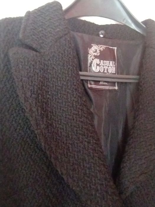 Дамско есенно палто, размер М вълнено