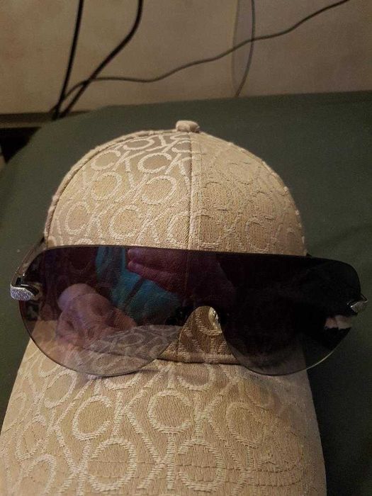 Ochelari unisex Guess fara rama cu lentile degrade si oglinda