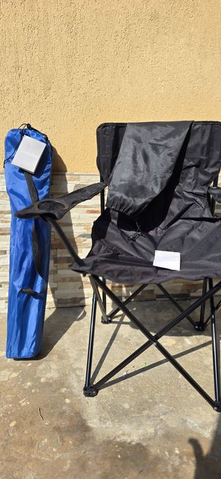 Două scaune pliabile camping pescuit