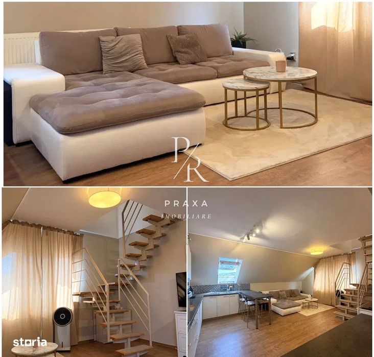 Apartament 3 camere, 65mp, mobilat, parcare, scara interioara, Edgar Q — fotografia 1