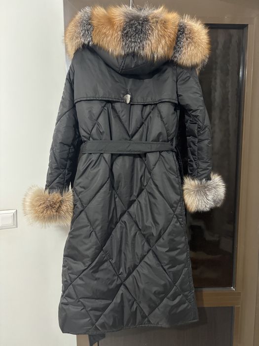 Geaca fâș cu blana naturala