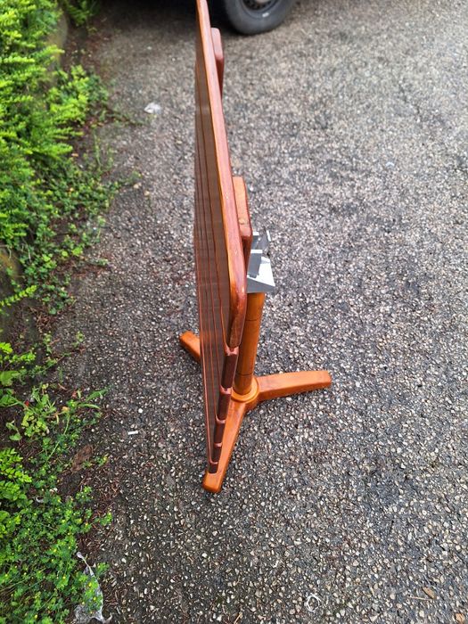 Згъваема масичка дърво и алуминий