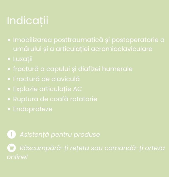 Vând orteza de brat