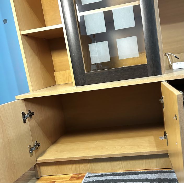 Mobilier cameră/dormitor + canapea extensibilă | Set complet modern | Stare foarte bună