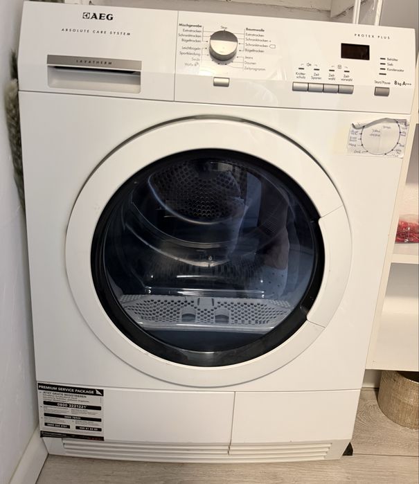Uscător de rufe AEG  8 kg, Pompa de căldură l.Stare impecabila, foarte bine întreținut si curățat