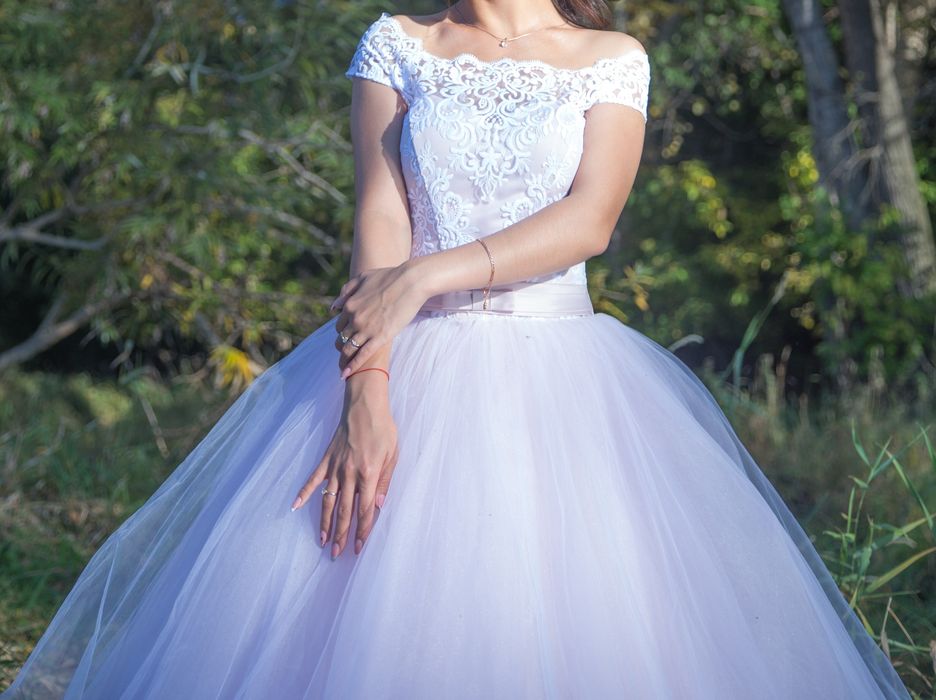 Шикарное свадебное платье! Размер 42-44