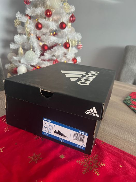 Мъжки черни кожени маратонки Adidas