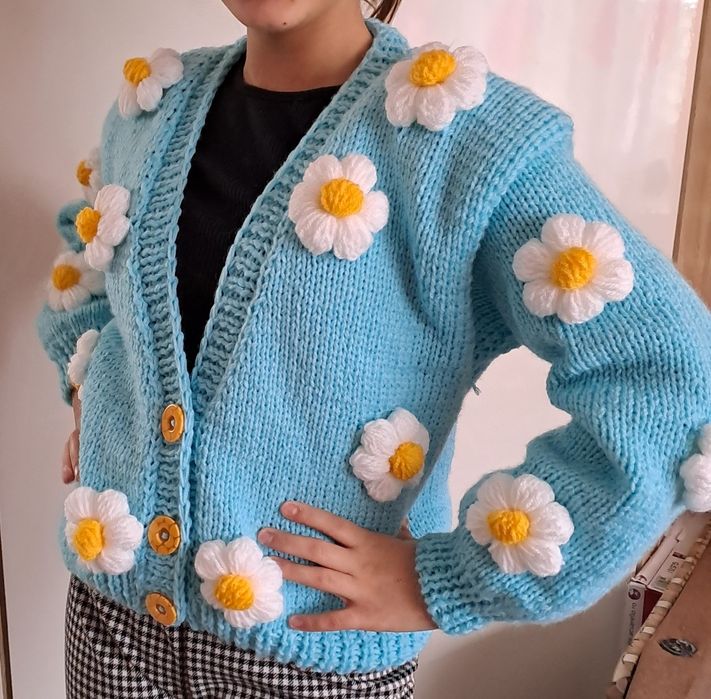 Cardigan cu flori