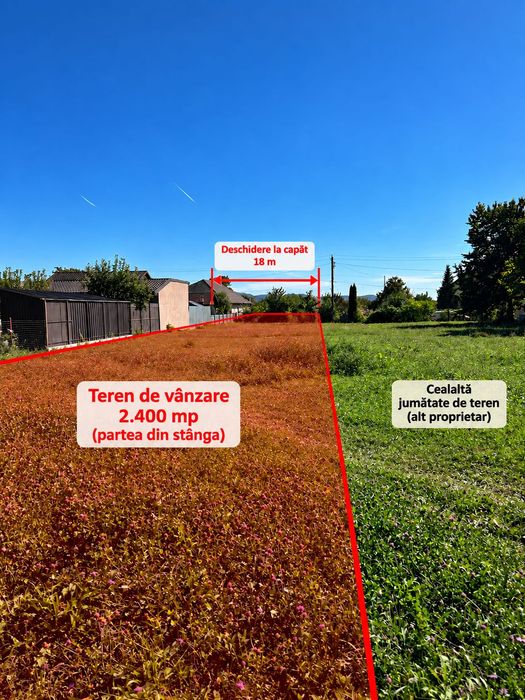 Teren intravilan 2400 mp – Brebu, Prahova