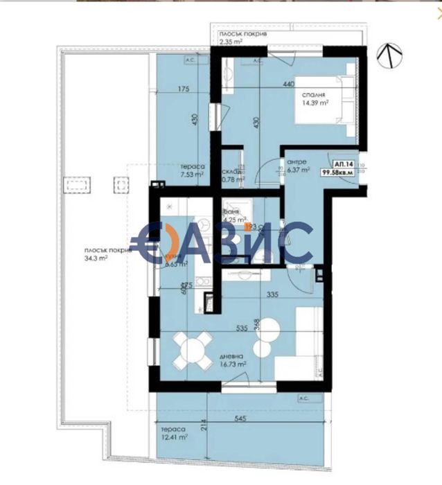 Продава се Двустаен апартамент в Созопол - 136 кв.м за 1081 €/кв.м - Снимка #2