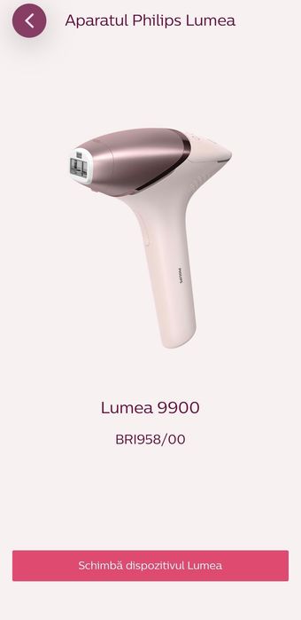 Aparat de epilat Phillips Lumea 9900