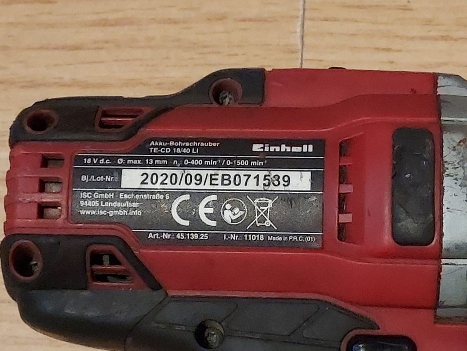 Corp bormașină Einhell, fără baterie încărcător