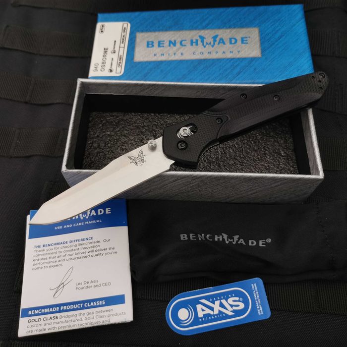 Качествен сгъваем джобен нож Osborne с калъф